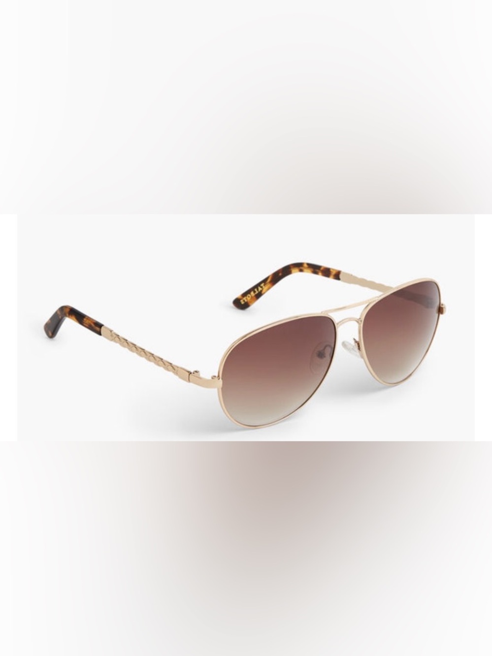 Talbots aviator glasses with case